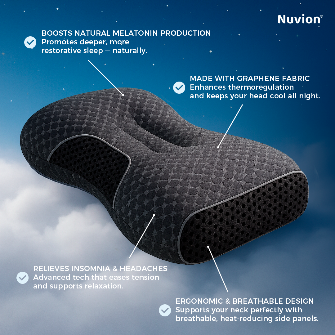 Nuvion® Graphene Pillow – Naturally Boosts Melatonin for Deeper Sleep