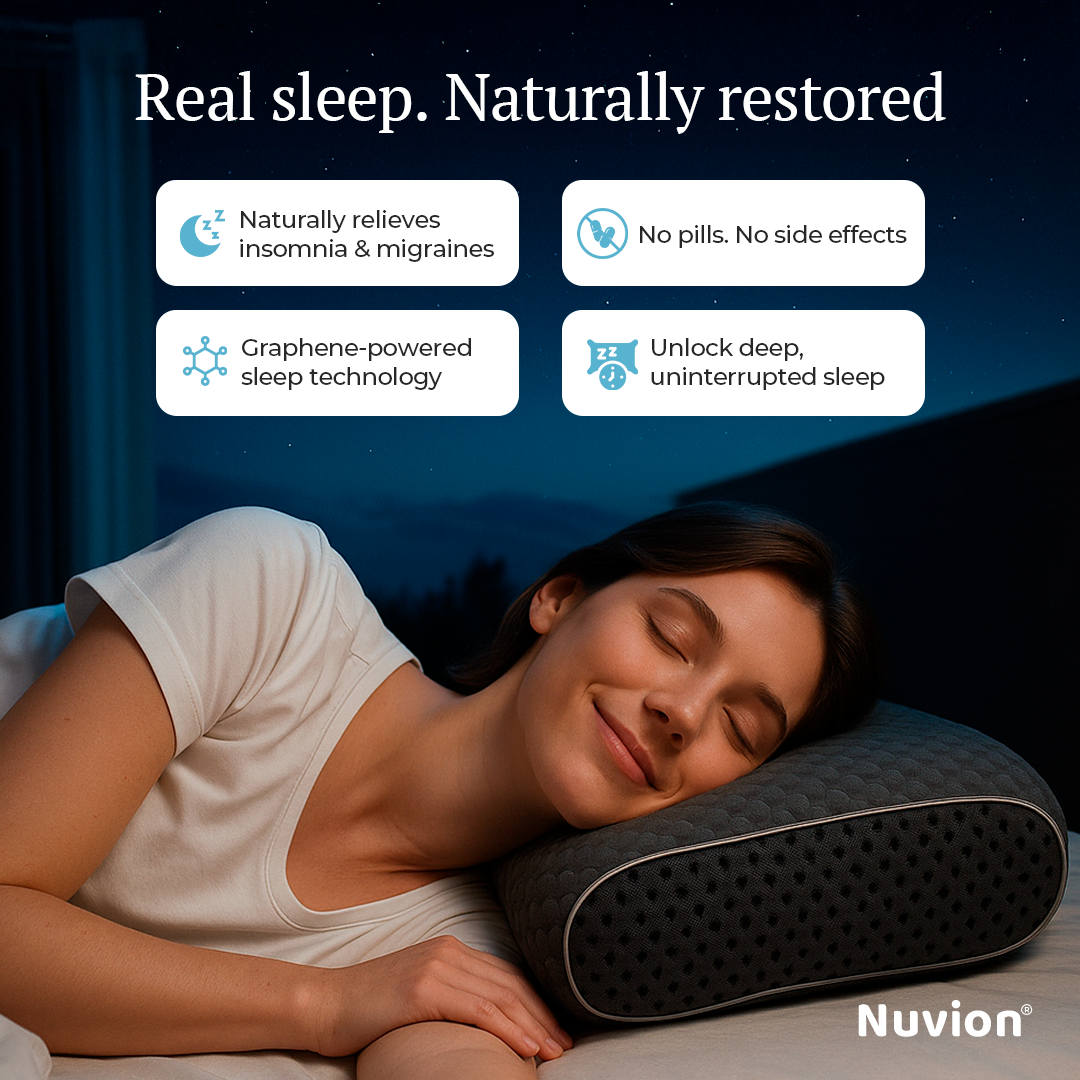 Nuvion® Graphene Pillow – Naturally Boosts Melatonin for Deeper Sleep