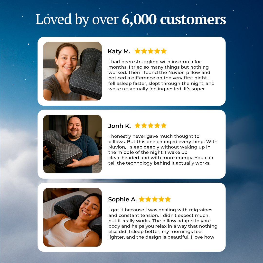 Nuvion® Graphene Pillow – Naturally Boosts Melatonin for Deeper Sleep