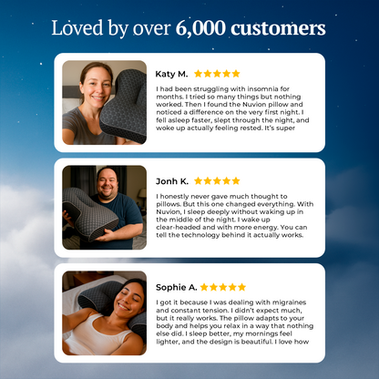Nuvion® Graphene Pillow – Naturally Boosts Melatonin for Deeper Sleep