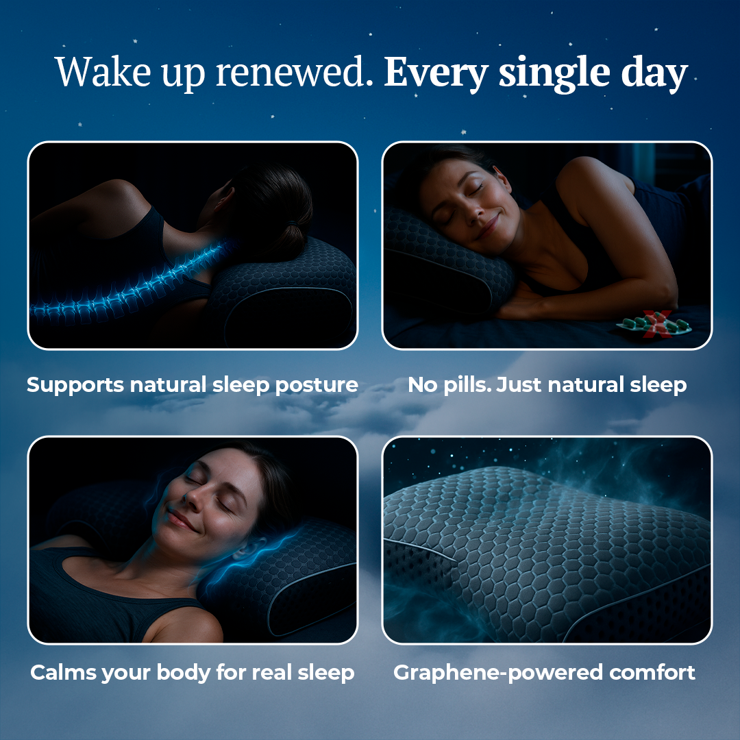 Nuvion® Graphene Pillow – Naturally Boosts Melatonin for Deeper Sleep
